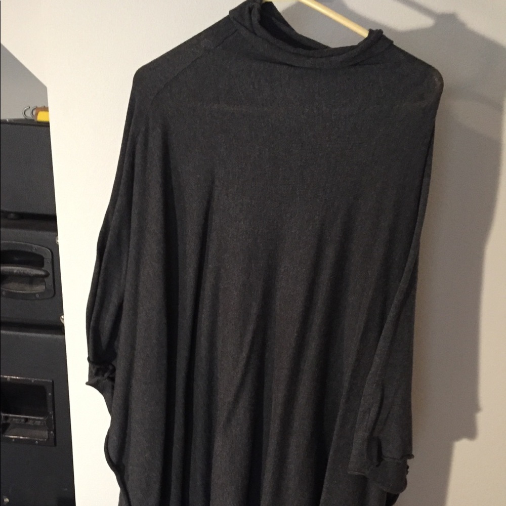 Dark grey poncho